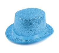 Zqxnt Fedora Cappello a cilindro Blingbling a tesa corta Dress Up Cappello da mago per sfilata, spettacoli teatrali, carnevale, vacanze, Fedora per gli uomini