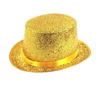 Zqxnt Fedora Cappello a cilindro Blingbling a tesa corta Dress Up Cappello da mago per sfilata, spettacoli teatrali, carnevale, vacanze, Fedora per gli uomini