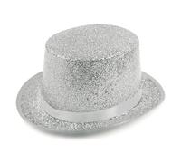 Zqxnt Fedora Cappello a cilindro Blingbling a tesa corta Dress Up Cappello da mago per sfilata, spettacoli teatrali, carnevale, vacanze, Fedora per gli uomini