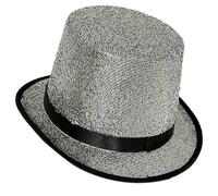 Zqxnt Fedora Cappello a cilindro Blingbling a tesa corta Dress Up Cappello da mago per sfilata, spettacoli teatrali, carnevale, vacanze, Fedora per gli uomini