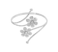 Zqxnt Grande Fiore/Foglia Braccio Regolabile Superiore Bracciali Gioielli A Mano Unico Braccia Aperte Del Braccialetto Del Polsino Del Braccialetto