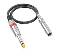 Zqxnt Hifi 6.35mm Maschio Femmina Cavo Uditivo Connettori In Lega Doppio Cavo Schermato Per Altoparlanti Studio Amplificatori Cavo Uditivo Doppia Schermatura
