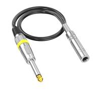 Zqxnt Hifi 6.35mm Maschio Femmina Cavo Uditivo Connettori In Lega Doppio Cavo Schermato Per Altoparlanti Studio Amplificatori Cavo Uditivo Doppia Schermatura