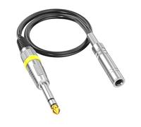 Zqxnt Hifi 6.35mm Maschio Femmina Cavo Uditivo Connettori In Lega Doppio Cavo Schermato Per Altoparlanti Studio Amplificatori Cavo Uditivo Doppia Schermatura