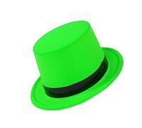 Zqxnt Neoncolors - Cappello alto fluorescente per discoteca, per adulti, feste a tema, spettacoli teatrali, spettacoli teatrali, scenografici, scenografia, cappello alto