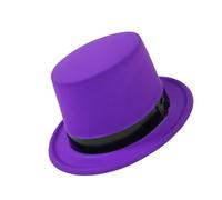Zqxnt Neoncolors - Cappello alto fluorescente per discoteca, per adulti, feste a tema, spettacoli teatrali, spettacoli teatrali, scenografici, scenografia, cappello alto