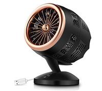Zqxnt Piccolo ventilatore da tavolo alimentato tramite USB, doppio turbo, silenzioso, morbido, per casa, ufficio, esterno, tavolo da viaggio, funzionamento a batteria
