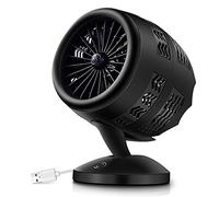 Zqxnt Piccolo ventilatore da tavolo alimentato tramite USB, doppio turbo, silenzioso, morbido, per casa, ufficio, esterno, tavolo da viaggio, funzionamento a batteria