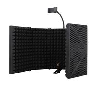 Zqxnt Scudo di isolamento acustico professionale con 5 pannelli assorbenti per migliorare lo scudo del suono dello studio del suono