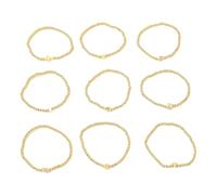 Zqxnt Set di 9 braccialetti alla moda con motivi di luna e stelle, progettati per comfort e stile in ogni occasione, gioielli minimalisti