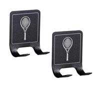 Zqxnt Supporto adesivo in acciaio resistente alla corrosione con supporto adesivo a prova di graffio per uso multiuso leggero supporto per racchette adesive da parete