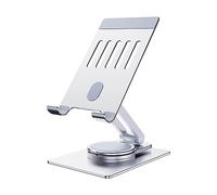 Zqxnt Supporto per cellulare rotante a 360 gradi Supporto pieghevole per tablet per telefono Supporto ad angolo regolabile in altezza Staffa regolabile Angolo e supporto in altezza