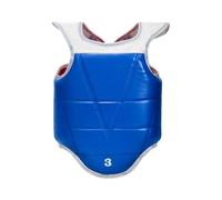 Zqxnt Taekwondo Armature Petto Alta Densità Materiali Traspiranti Cintura Regolabile Impatti Assorbente Taekwondo Vest PU Texture PU Arte Marziale Guardia toracica Regolabile