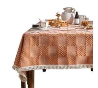 Zqxnt Tovaglia geometrica moderna, lavabile, con frange, per piani di lavoro della cucina, protezioni per mobili, minimalisti