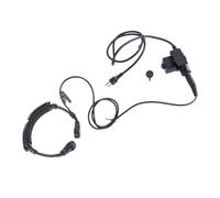 Zqxnt Tubi d'aria Vibrazioni Gola Cuffie Microfono U94 Push To Talk Adattatore Per IC-F4TR/-F10/-F20/-V82 Radio Ptt Adapter