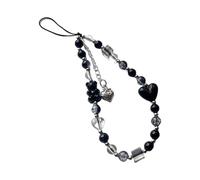 Zqxnt Unico ciondolo a forma di cuore con ciondolo a forma di telefono, con stili eleganti e fragola, per gli amanti personalizzare il fascino dell'amore