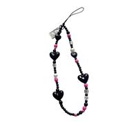 Zqxnt Unico ciondolo a forma di cuore con ciondolo a forma di telefono, con stili eleganti e fragola, per gli amanti personalizzare il fascino dell'amore