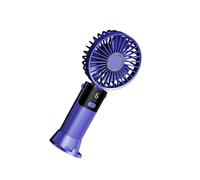 Zqxnt Ventilatore portatile portatile a 5 velocità Piccola scrivania di raffreddamento Silenzioso Palmare Con Display Digitale Tavolo Ricaricabile USB Ufficio Leggero