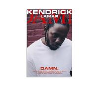 ZQYPENOZ Kendrick Lamar Damn- Stampa su tela impermeabile e antimacchia, adatta a qualsiasi stile decorativo di camera da letto, soggiorno, ufficio, senza cornice, 40 x 60 cm