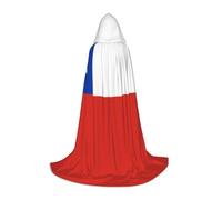 ZQYTGFDC Bandiera del Cile L Capo con Cappuccio Per Adolescenti Mantello Con Per Costumi Cosplay Di Halloween