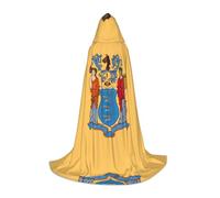 ZQYTGFDC Bandiera del New Jersey L Capo con Cappuccio per Adolescenti Mantello Con Per Halloween Cosplay Costumi