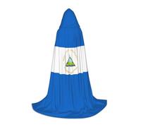 ZQYTGFDC Bandiera del Nicaragua M Capo con cappuccio per adolescentiMantello con Per Halloween Cosplay Costumi