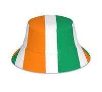 ZQYTGFDC Bandiera dell'Islanda Cappello da pescatore riflettente per donne uomini cappelli da sole cappello da pescatore cappello estivo da spiaggia reversibile, Bandiera della Costa d'Avorio, Taglia