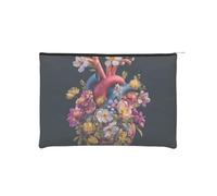 ZQYTGFDC Cities and towns - Organizer da toilette da donna, con cerniera, 21 x 16 cm, per San Valentino, amici, fidanzate, regali, Fiori d'amore, taglia unica