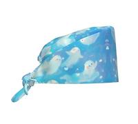 ZQYTGFDC Cuffia da lavoro colorata con fascia tergisudore per donne e uomini, regolabile per la pulizia, cappelli da lavoro per infermieri, cappelli chirurgici, Danza Fantasma, Taglia unica