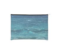 ZQYTGFDC Deep Sea Whales - Organizer da donna, con cerniera, 22 x 16,5 cm, piccolo organizer per articoli da toeletta per San Valentino, amici, fidanzate, Il mare blu profondo, One Size