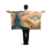 ZQYTGFDC Dunhuang Mystery - Poncho con maniche per libertà di movimento, ideale per feste e celebrazioni