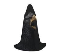 ZQYTGFDC Golden Eagle Becco L Cappuccio Mantello Per Adolescenti Mantello Con Per Costumi Cosplay Di Halloween