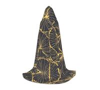 ZQYTGFDC Golden Leaf M - Mantello con cappuccio per adolescenti, per costumi cosplay di Halloween