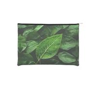 ZQYTGFDC Mystery Butterfly - Organizer da donna con cerniera, 21 x 16 cm, per San Valentino, amici, fidanzate, Natura Foglia, One Size