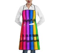 ZQYTGFDC Pastelli colorati Grembiule da cucina Donne Tessuto Impermeabile