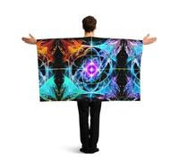 ZQYTGFDC Poncho a otto dimensioni con maniche spaziali per libertà di movimento, ideale per feste di guardia e celebrazioni
