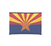 ZQYTGFDC Pretty Little Mushrooms - Organizer da toilette da donna, con cerniera, 22 x 16,5 cm, per San Valentino, amici, fidanzate, Bandiera Arizona, TAGLIA UNICA