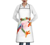 ZQYTGFDC Red Eyed Monkey Tree Frog Grembiule da cucina donne tessuto impermeabile