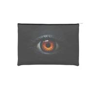 ZQYTGFDC Red eyes in love - Organizer da donna, con cerniera, 21 x 16 cm, piccolo organizer per articoli da toeletta per San Valentino, amici, fidanzate, regali, Puro Sfondo Nero Occhio del Diavolo