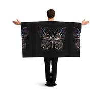 ZQYTGFDC Science Butterfly Sleeve Poncho per la libertà di movimento, ideale per feste di guardia e celebrazioni