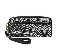 ZQYTGFDC Sketching an eagle - Astuccio in pelle portatile per trucchi e matite, da donna, astuccio per trucchi, Linee bianche e nere, taglia unica