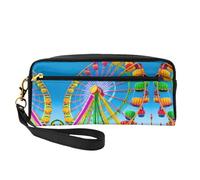 ZQYTGFDC Sketching an eagle - Astuccio in pelle portatile per trucchi e matite, da donna, astuccio per trucchi, Parco Corlorful, taglia unica