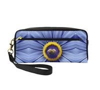 ZQYTGFDC Sketching an eagle - Astuccio in pelle portatile per trucchi e matite, da donna, astuccio per trucchi, Ape Cuore Fiore, taglia unica