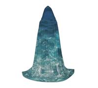 ZQYTGFDC The Deep Ocean M - Mantello con cappuccio per adolescenti, per costumi cosplay di Halloween