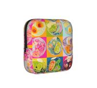 ZQYTGFDC The Evolution of Cells - Borsa per l'igiene femminile, capacità di 6 10 cuscinetti, piccolo organizer per borsa, valigia, regalo per ragazze e donne