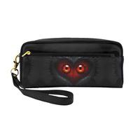 ZQYTGFDC The wolf with blue eyes - Borsa per il trucco portatile in pelle per donne, astuccio per trucchi, Occhi rossi innamorati, taglia unica