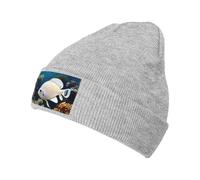 ZQYTGFDC White-Golden Fish Beanie per uomo donna caldo inverno nero maglia polsino morbido caldo cappelli da sci unisex, grigio, Taglia unica