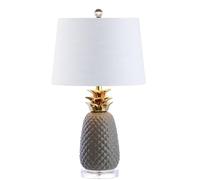 ZR98US 23" Classico Lampo Noce Bella, Matera in Linfilo, Soggiorno, Ambiente di Studio, Bulbo Incluso Adatto per Stanze da Letto, Studiolo, Ufficio (Blu/Giallo)