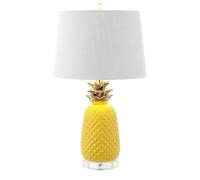 ZR98US 23" Classico Lampo Noce Bella, Matera in Linfilo, Soggiorno, Ambiente di Studio, Bulbo Incluso Adatto per Stanze da Letto, Studiolo, Ufficio (Blu/Giallo)