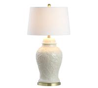 ZR98US 29.5" Classic Ceramic Table Lamp with, Cream Suitable for Bedrooms And Living Rooms - Elegant